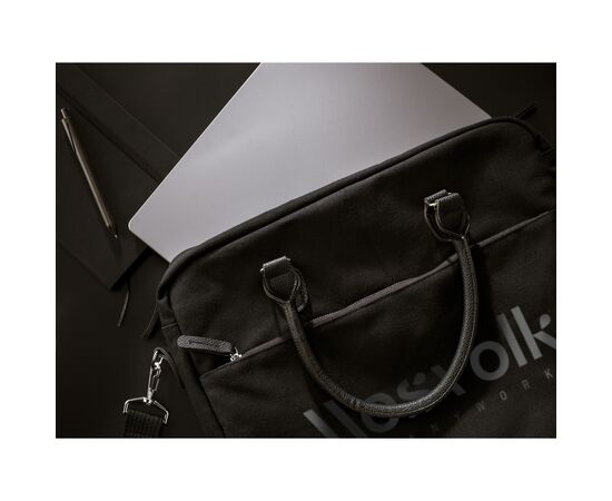 Denver Recycled Canvas 15.6-inch laptop bag Black -  748498