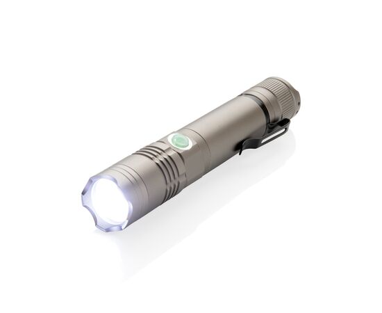 Herlaadbare 3W zaklamp Grijs - XD Collection P513.591