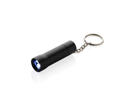 Porte-clés torche en aluminium recyclé RCS Flash Noir - XD Collection P514.0401
