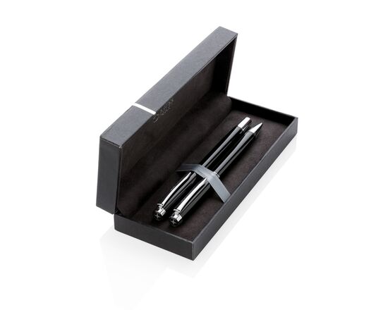 Heritage pen set Black, Silver - Swiss Peak P610.460