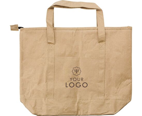 Laminierte Einkaufs- und Kühltasche aus Papier Oakley Braun -  8263.011