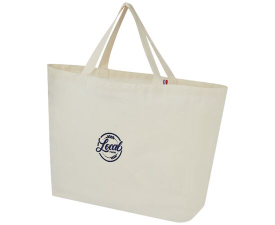 Cannes 200 g/m2 recycled shopper tote bag 10L Natural  - Unbranded 12069606