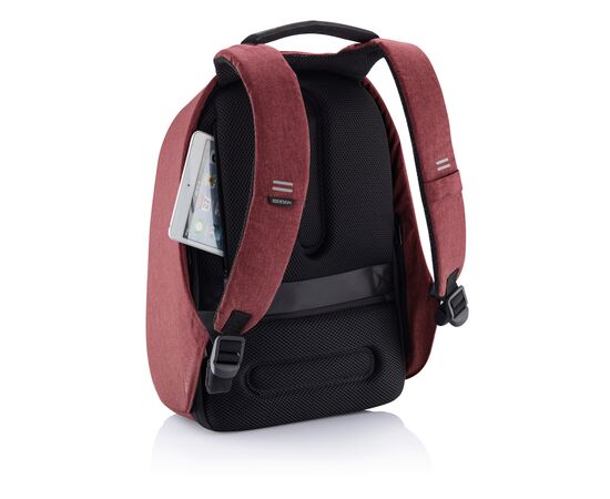 Bobby Hero Regular, anti-diefstal rugzak Rood, Zwart - XD Design P705.294