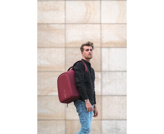 Bobby Hero Regular, anti-diefstal rugzak Rood, Zwart - XD Design P705.294