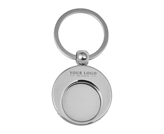 Porte-clés en métal avec jeton Christie Argent -  8744.032