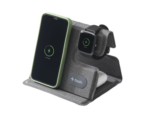 Triplo RCS Wireless Charging Station Auflader Grau -  237790