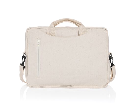 Laluka AWARE™ recycled cotton 15.4 inch laptop bag Off white - XD Collection P732.110