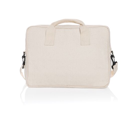 Laluka AWARE™ recycled cotton 15.4 inch laptop bag Off white - XD Collection P732.110