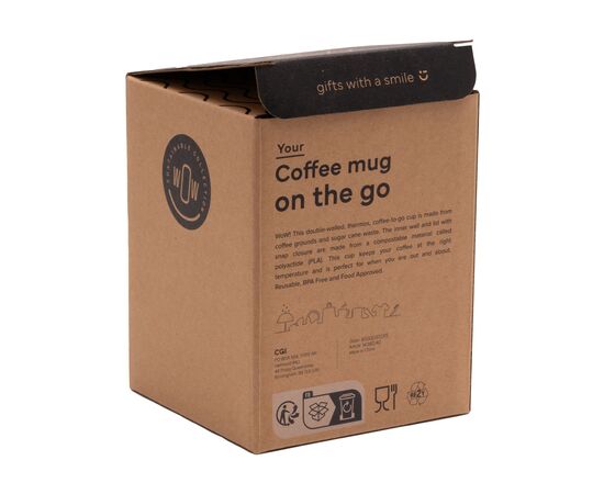 Coffee Mug On The Go 250 ml gobelet à emporter Brun -  W36040