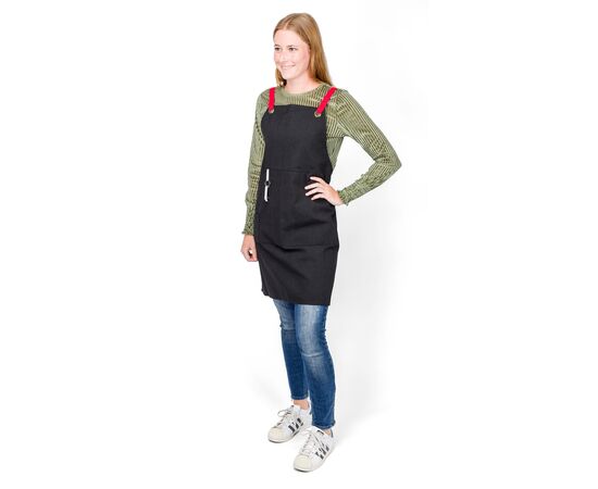 Schürze aus Polyester und Baumwolle Liana Schwarz -  668059.001
