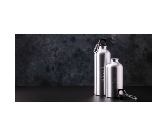 AluMini GRS Recycled 500 ml Wasserflasche Silber -  076901