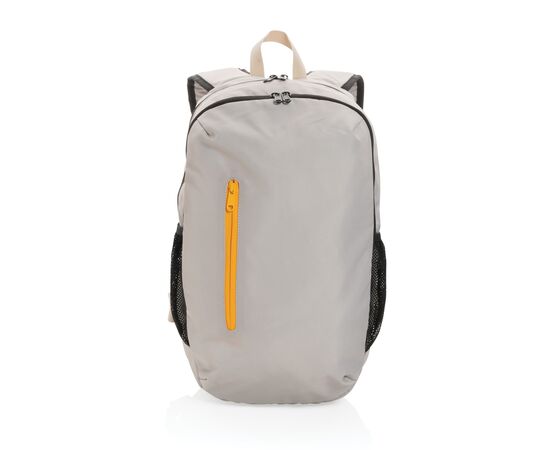 Impact AWARE™ 300D RPET casual rugzak Wit, Oranje - XD Collection P760.170