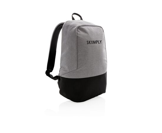 Standard RFID anti theft backpack PVC free Grey, Black - XD Collection P762.482