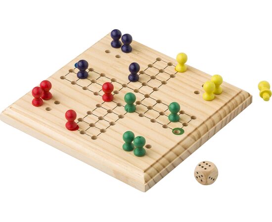 Jeu de petits chevaux en bois Yasir Brun -  736608.011