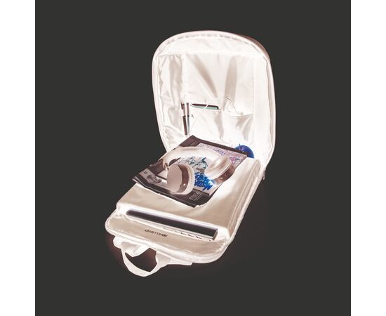 Madrid anti-theft RFID USB laptop backpack PVC free Black, Black - XD Xclusive P762.511