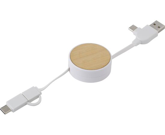 Câble de charge extensible en ABS Jared Noir -  976586.001