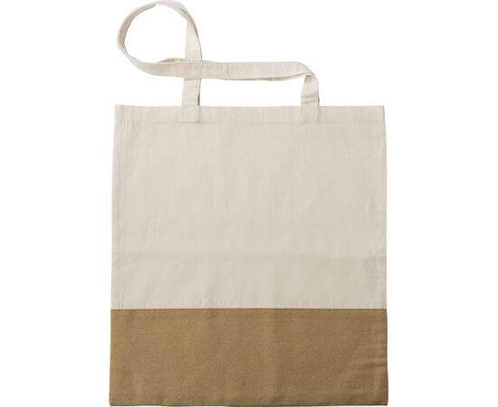 Sac shopping en coton Kyler Kaki écru -  1014866.013