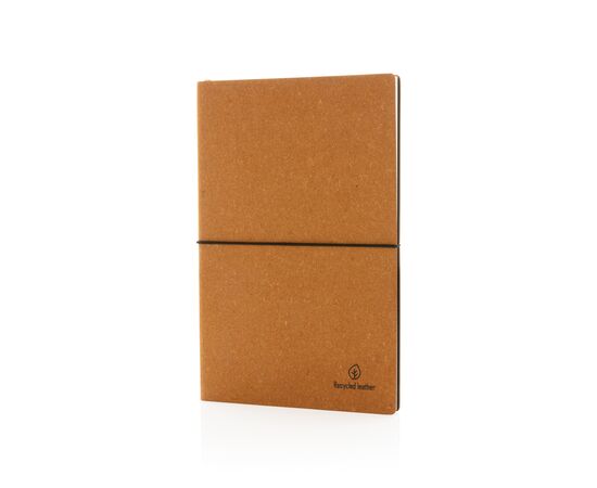 A5 Notizbuch aus GRS recyceltem Leder Braun - XD Collection P772.219