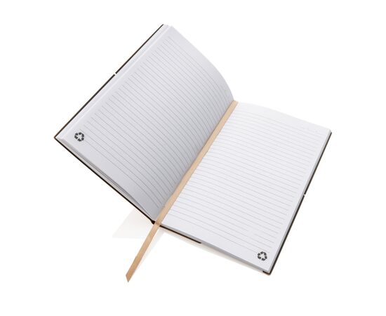 A5 Notizbuch aus GRS recyceltem Leder Braun - XD Collection P772.219