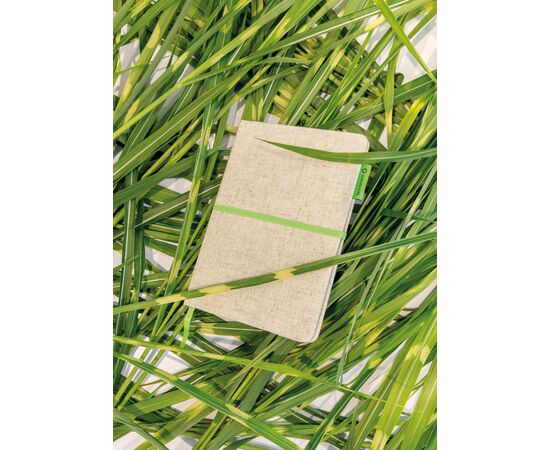 A5 jute katoen notitieboek Groen, Groen - XD Collection P773.943