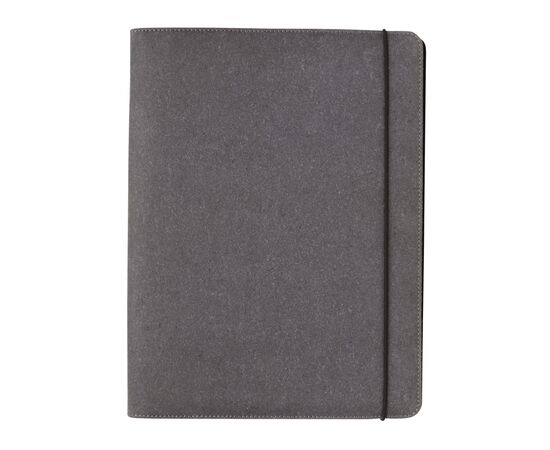 Gerecycled lederen portfolio A4 Grijs - XD Collection P774.192
