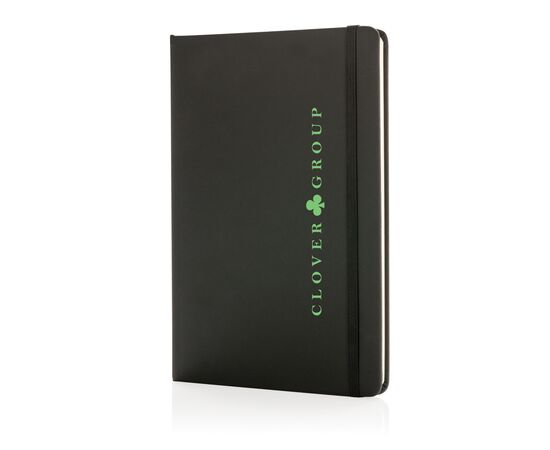 A5 standaard hardcover PU notitieboek Zwart - XD Collection P773.241