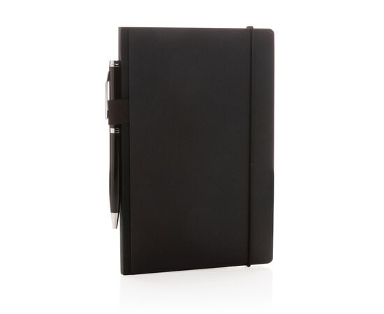 A5 deluxe kraft hardcover notitieboek Zwart - XD Collection P774.341