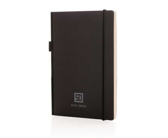 A5 deluxe kraft hardcover notitieboek Zwart - XD Collection P774.341