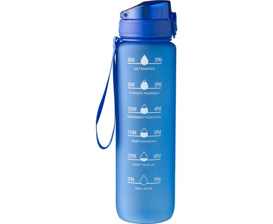 Gourde en rPET touché gomme de 1 000 ml Brinley Transparent -  1015136.970