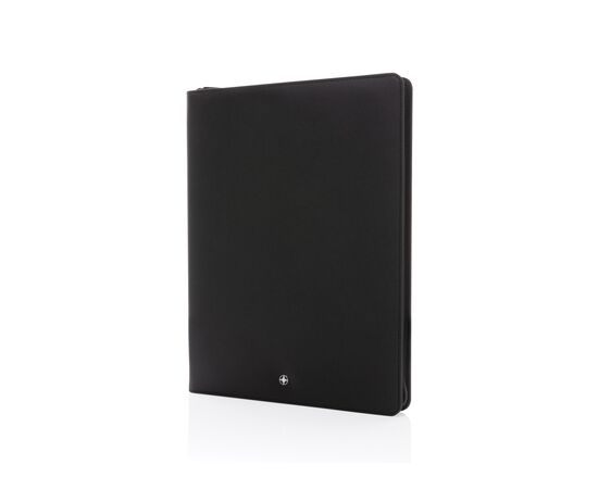 Swiss Peak Heritage RCS rPU A4 portfolio with zipper Black - Swiss Peak P774.411