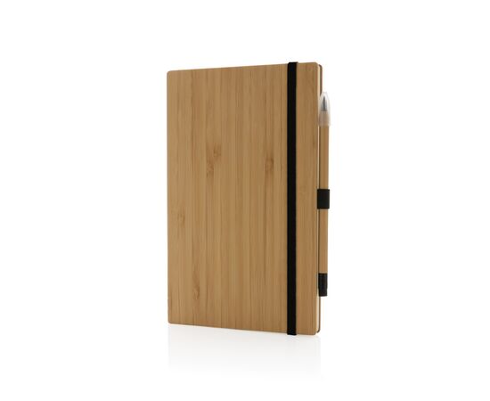 Set avec carnet et crayon infini en bambou Brun - XD Collection P774.469