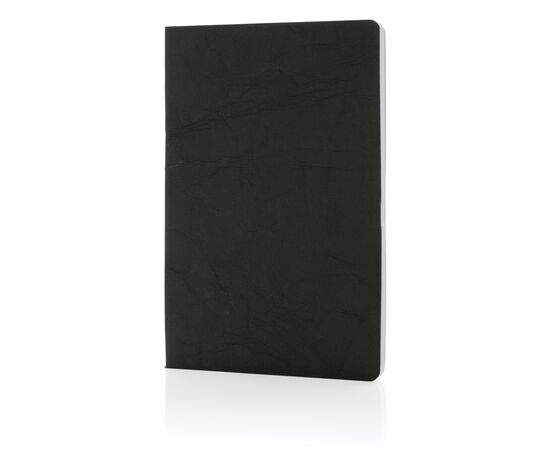 Salton A5 GRS gecertificeerd recycled papieren notitieboek Zwart - XD Collection P774.481