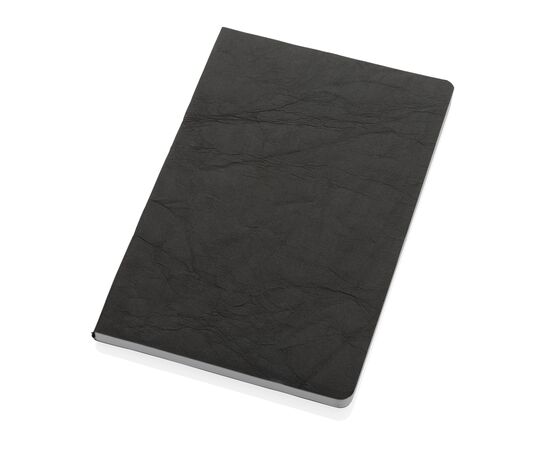 Salton A5 GRS gecertificeerd recycled papieren notitieboek Zwart - XD Collection P774.481