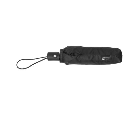SP AWARE™ RPET Ultralichte volautomatische 20,5”-paraplu Zwart - Swiss Peak P850.321