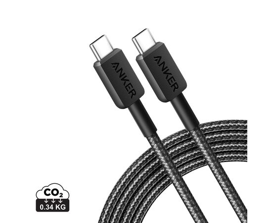 Anker USB-C naar USB-C kabel 1,8 meter 60W Grijs, Zwart - Anker RBA81F6G11