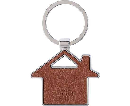 Recycled leather keychain Jim Brown -  1172420.011