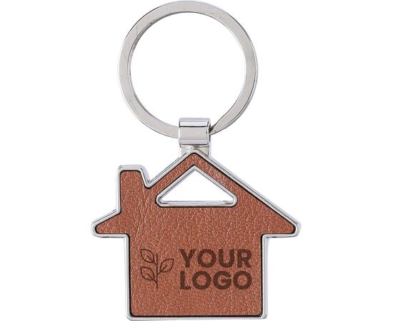 Recycled leather keychain Jim Brown -  1172420.011