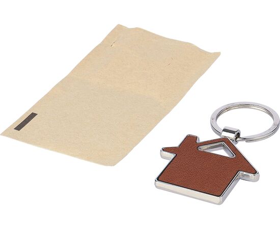 Recycled leather keychain Jim Brown -  1172420.011