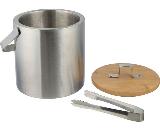 Doppelwandiger Eiskübel aus Edelstahl Fenwick Silber -  1204135.032