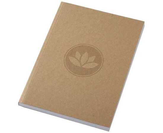 Novella Austen A5 gerecycled notitieboek met zachte cover, 100 vellen Naturel - Unbranded 21026406
