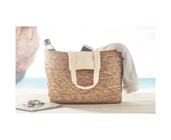Sac en feuilles massette tissée Beige -  MO6486-13