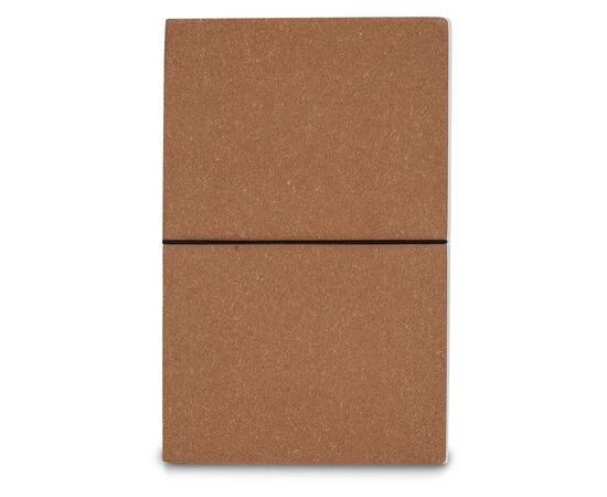 Carnet, couverture en cuir recyclé A5 Marron clair - empty LT92521-N0052