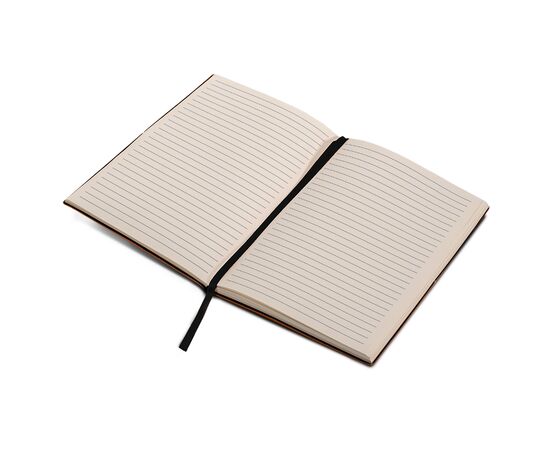 Carnet, couverture en cuir recyclé A5 Marron clair - empty LT92521-N0052
