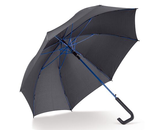 Stokparaplu 23” auto open Zwart, Blauw -  LT97109-N0211