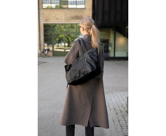 VINGA Livorno GRS recycled polyester maxi tote Black - Vinga V7620701