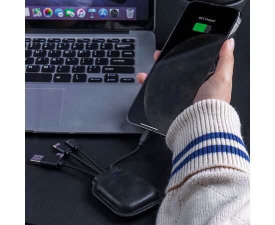 4001 | Xoopar Iné Gamma Charging cable with NFC and 3.000mAh Powerbank Noir - Xoopar LT41014-N0002
