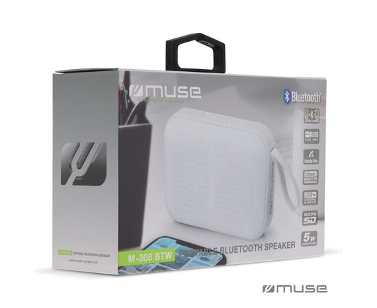 M-307 | Muse 5W Bluetooth Speaker Weiß - Muse LT45805-N0001