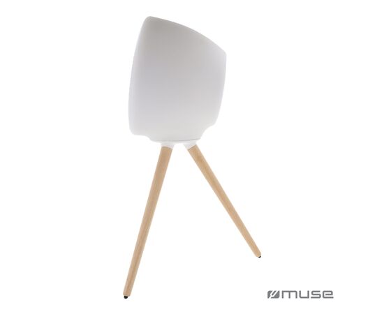 M-655 | Muse full LED, spatwaterdichte Bluetooth-luidspreker met statief 100W Wit - Muse LT45600-N0001