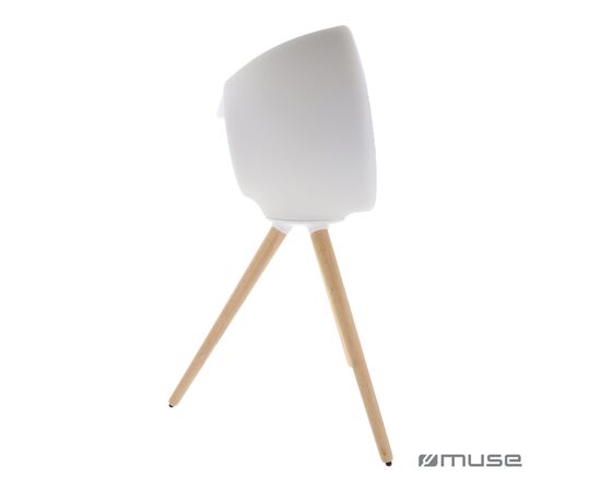 M-655 | Muse full LED, spatwaterdichte Bluetooth-luidspreker met statief 100W Wit - Muse LT45600-N0001