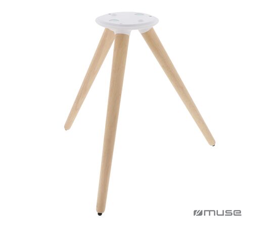 M-655 | Muse full LED, spatwaterdichte Bluetooth-luidspreker met statief 100W Wit - Muse LT45600-N0001
